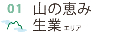 山の恵み・生業エリア