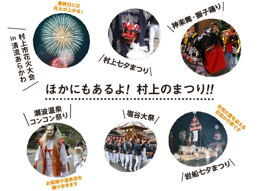 ほかにもあるよ!村上のまつり!!